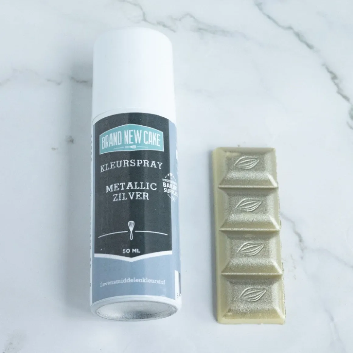 BrandNewCake Kleurspray Metallic Zilver 50ml