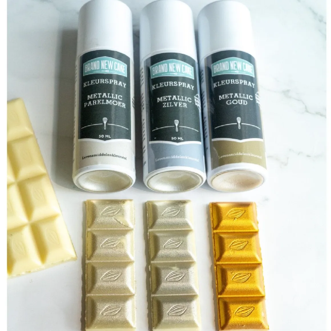 BrandNewCake Kleurspray Metallic Zilver 50ml