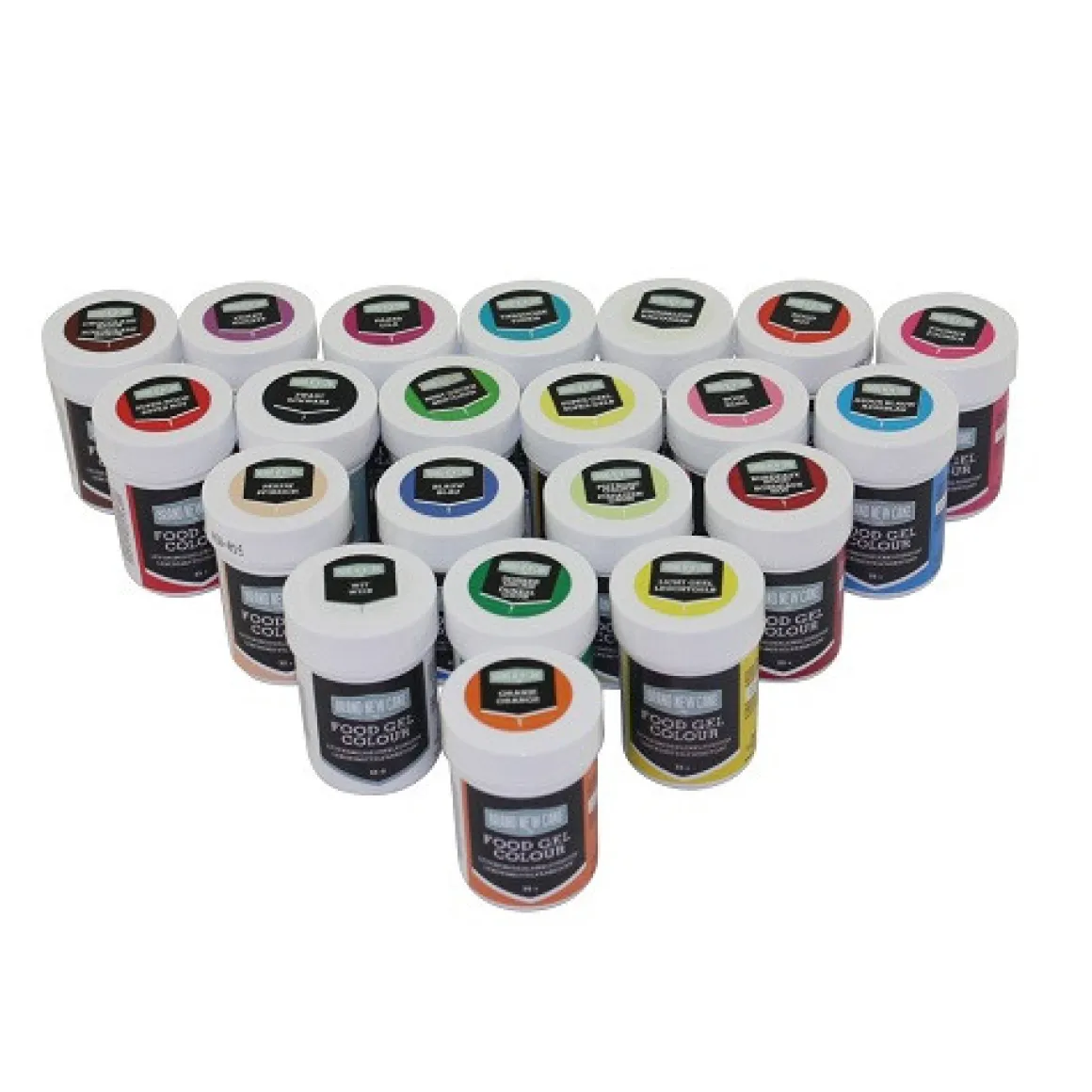 BrandNewCake Kleurstof Gel Assortiment (21x 35gr.)