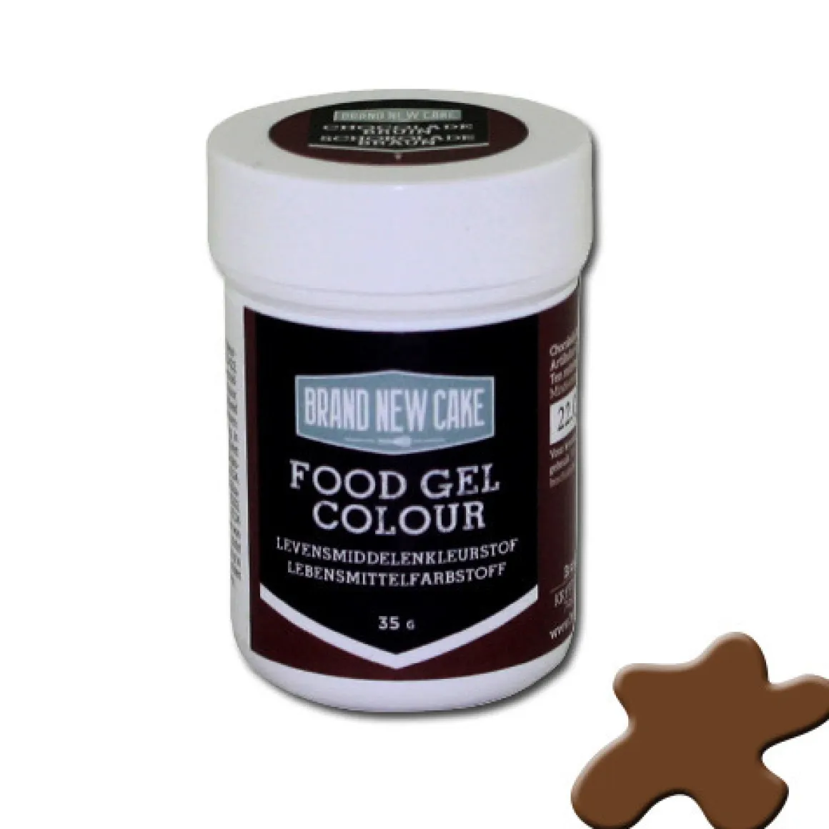 BrandNewCake Kleurstof Gel Chocolade Bruin 35gr
