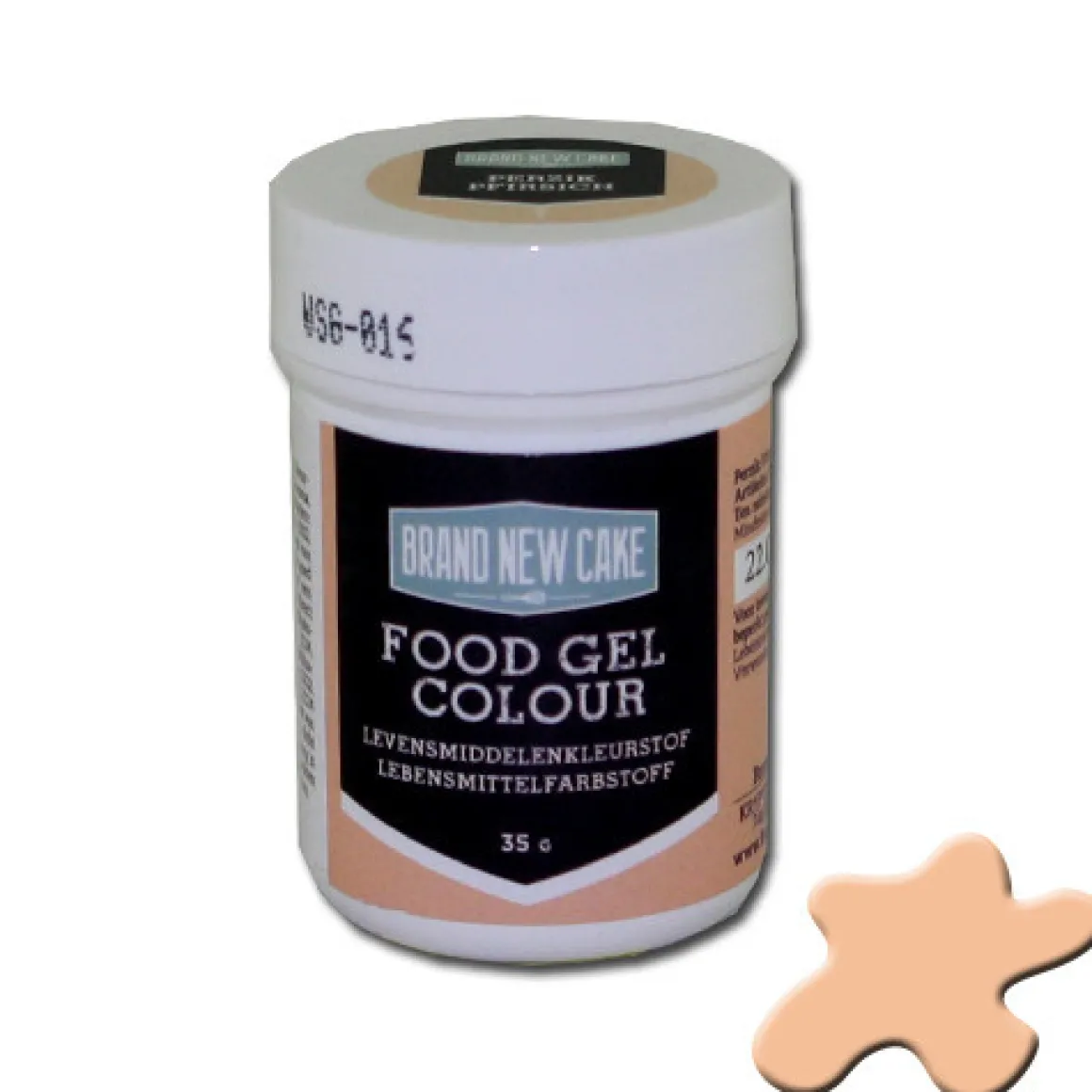 BrandNewCake Kleurstof Gel Perzik 35gr