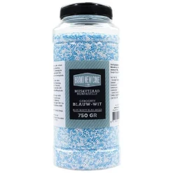 BrandNewCake Musketzaad Geboorte Blauw-Wit 750gr.