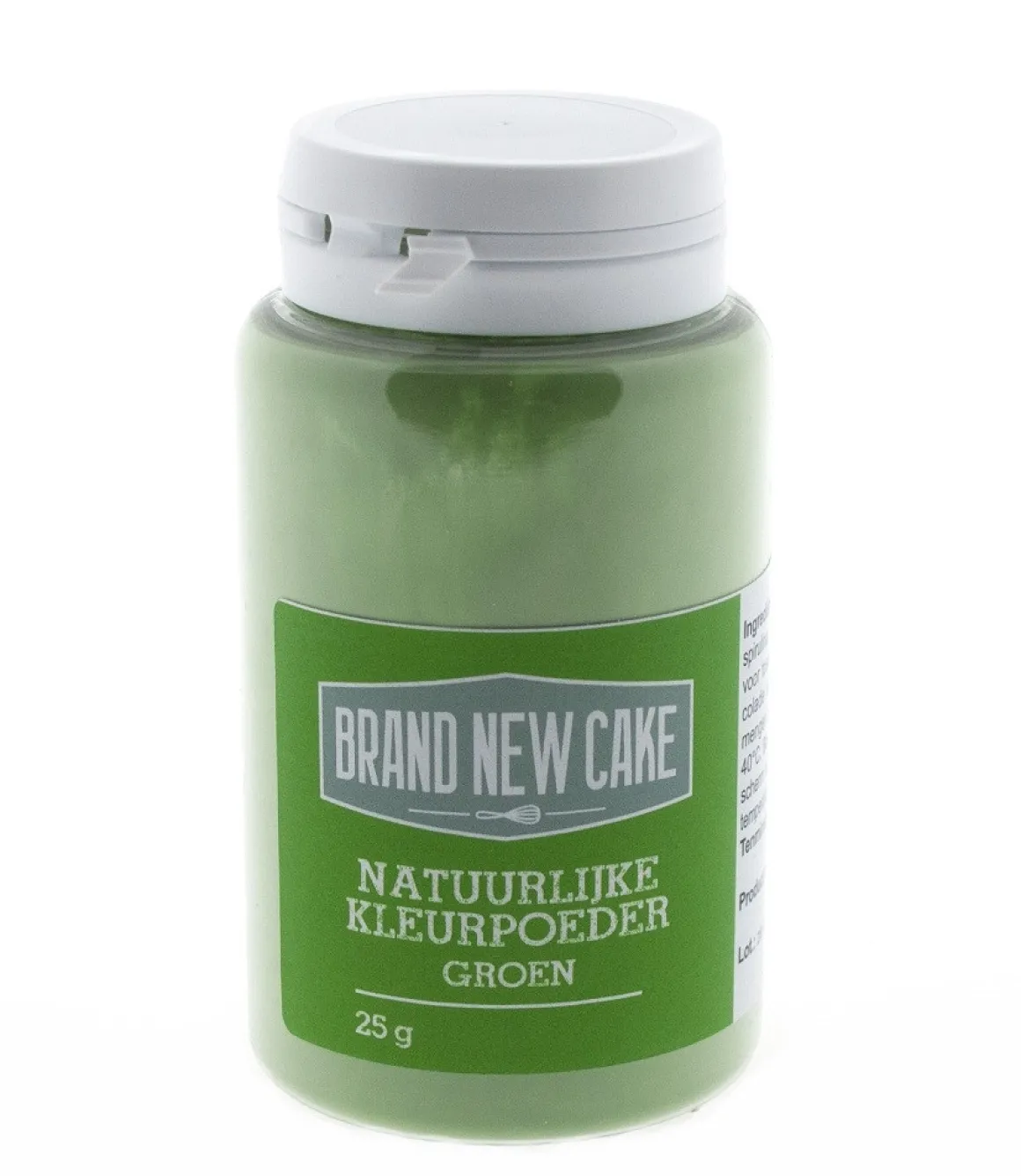BrandNewCake Natuurlijke Kleurpoeder Groen 25g (vette massa)