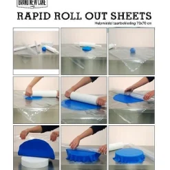 BrandNewCake Roll Out Sheets-hulpmiddel taartbekleding 70x70