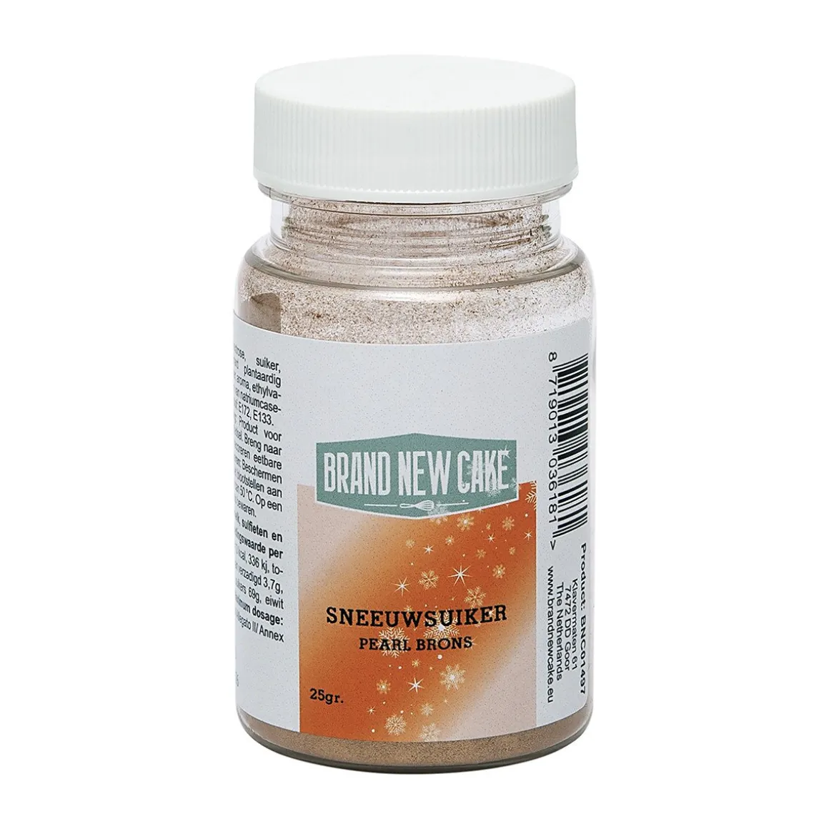 BrandNewCake Sneeuwsuiker Pearl Brons 25g**