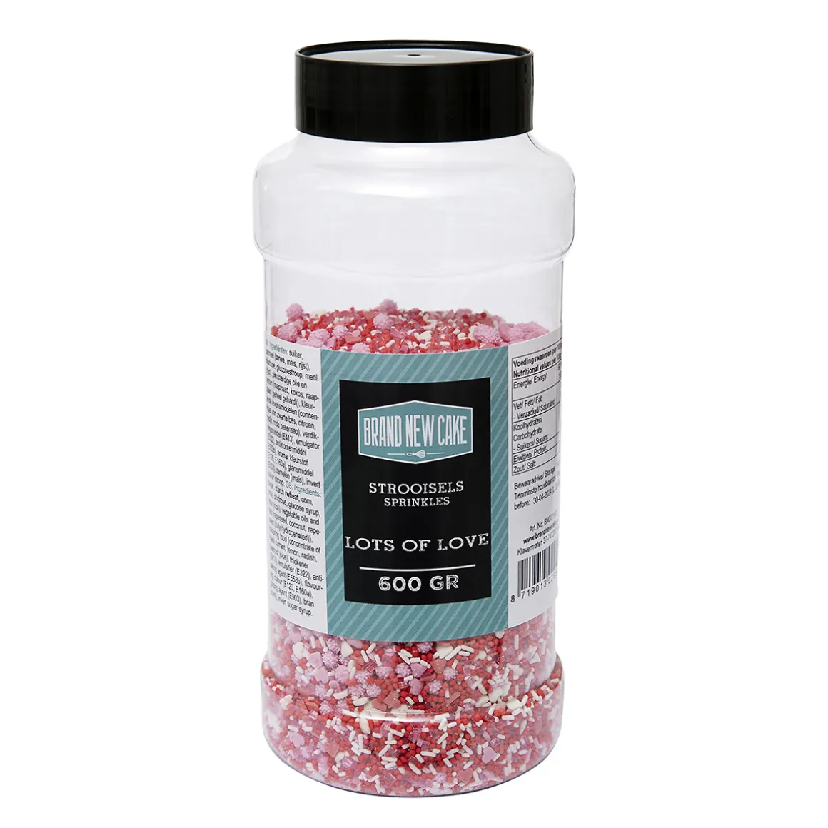 BrandNewCake Sprinkles Lots of Love 600gr.