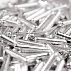 BrandNewCake Sugar Rods Metallic Zilver 80gr.