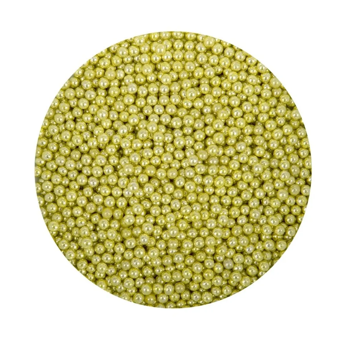 BrandNewCake Suikerparels Metallic Goud 4mm 750gr.