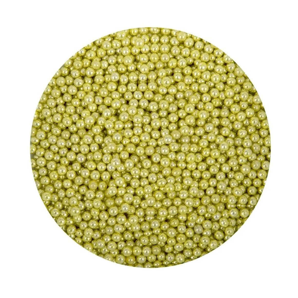 BrandNewCake Suikerparels Metallic Goud 4mm 80gr.