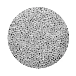 BrandNewCake Suikerparels Metallic Zilver 4mm 80gr.