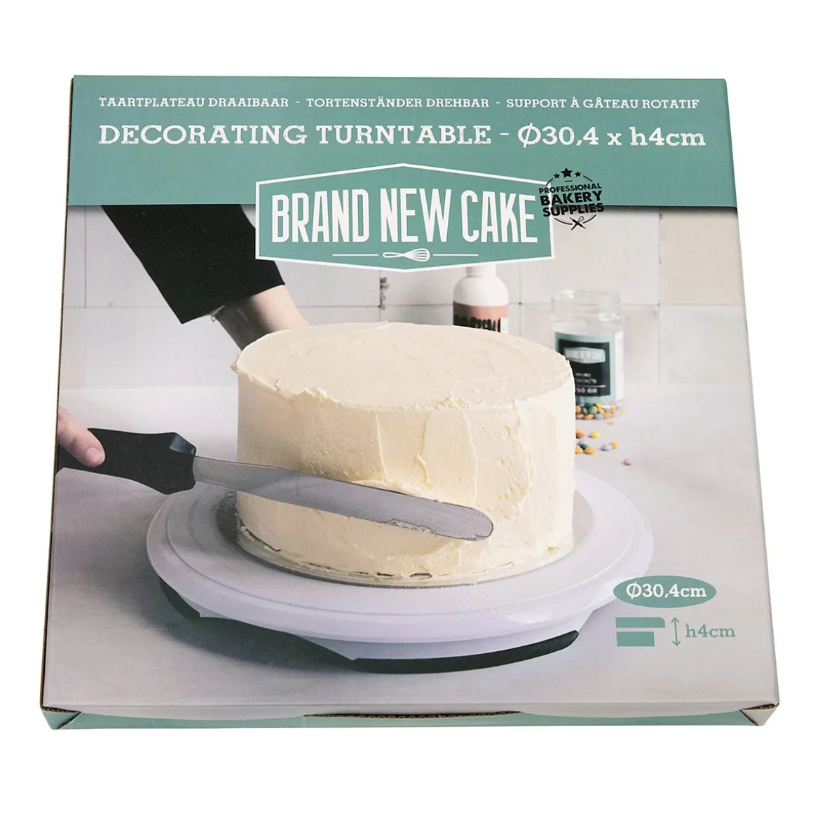BrandNewCake Taartplateau Draaibaar Ø30,4x4cm
