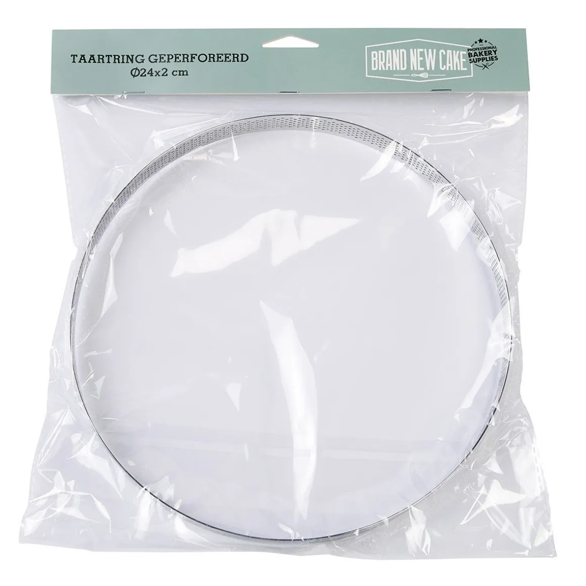 BrandNewCake Taartring RVS Geperforeerd Ø24x2cm