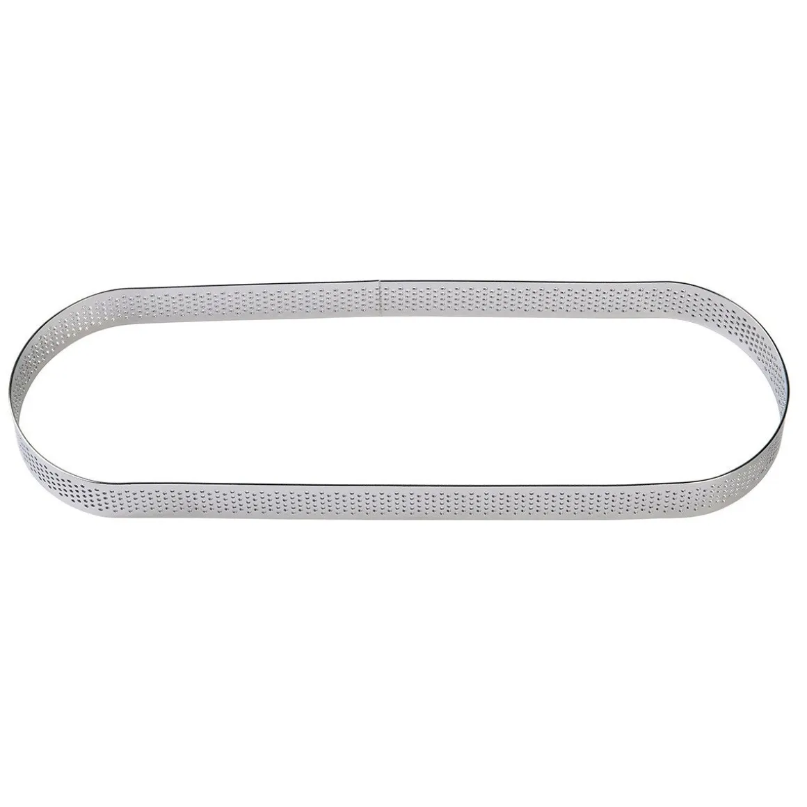 BrandNewCake Taartring RVS Ovaal Geperforeerd 27x8x2cm**