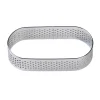 BrandNewCake Taartring RVS Ovaal Geperforeerd 8x3,5x2cm