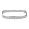 BrandNewCake Taartring RVS Ovaal Geperforeerd 12x3,5x2cm