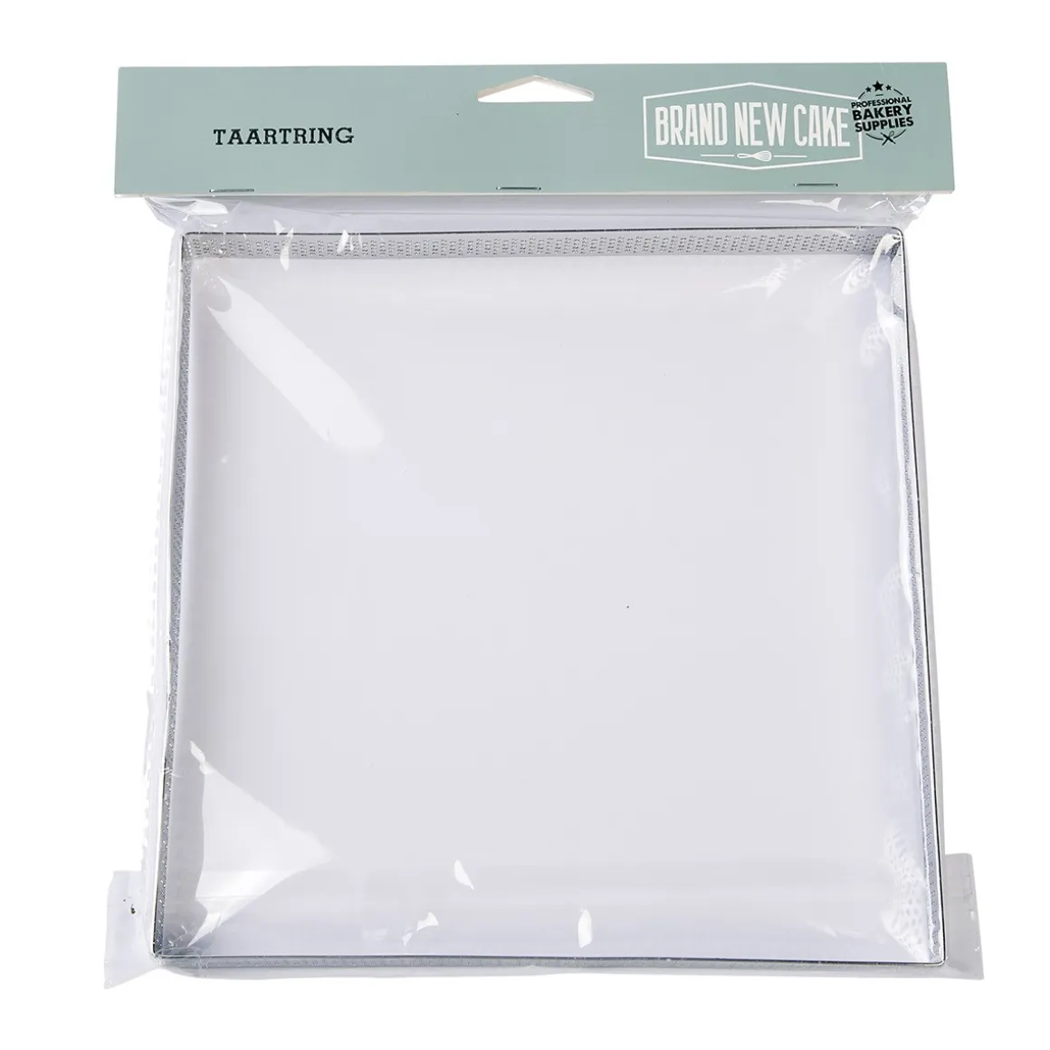 BrandNewCake Taartring RVS Vierkant Geperforeerd 20x2cm**