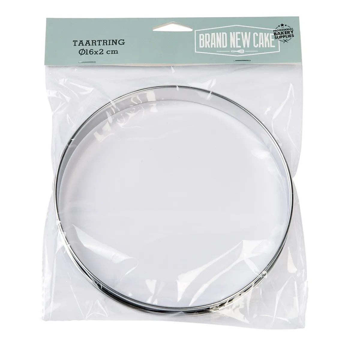 BrandNewCake Taartring RVS Ø16x2cm