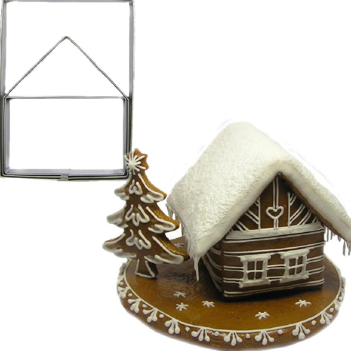 BrandNewCake Uitsteker Huis 3D RVS 9cm