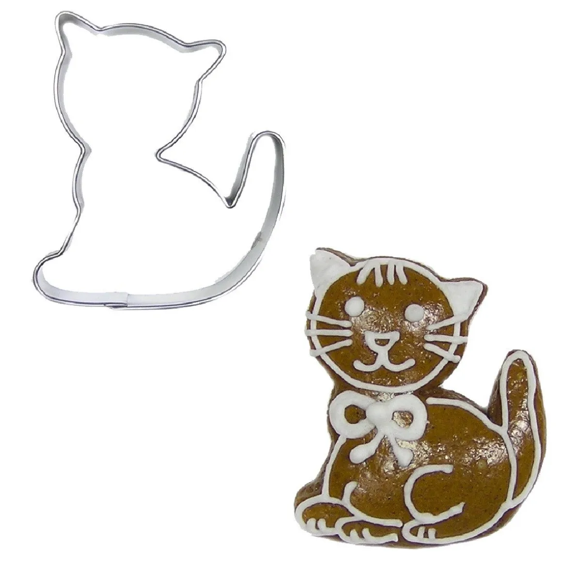 BrandNewCake Uitsteker Kat RVS 5cm