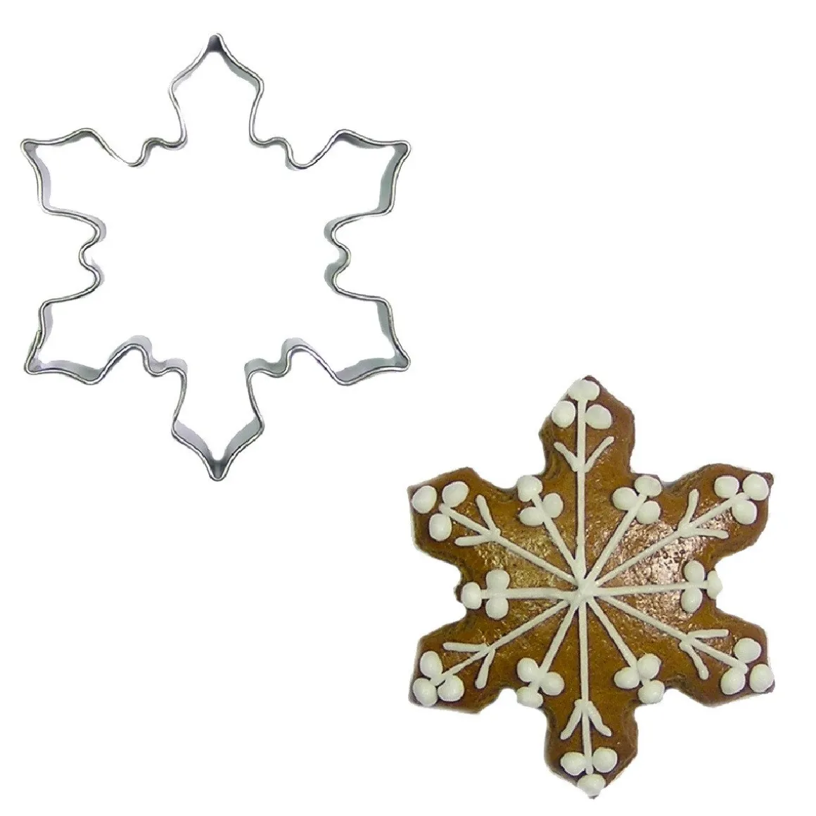 BrandNewCake Uitsteker Sneeuwvlok RVS 5cm