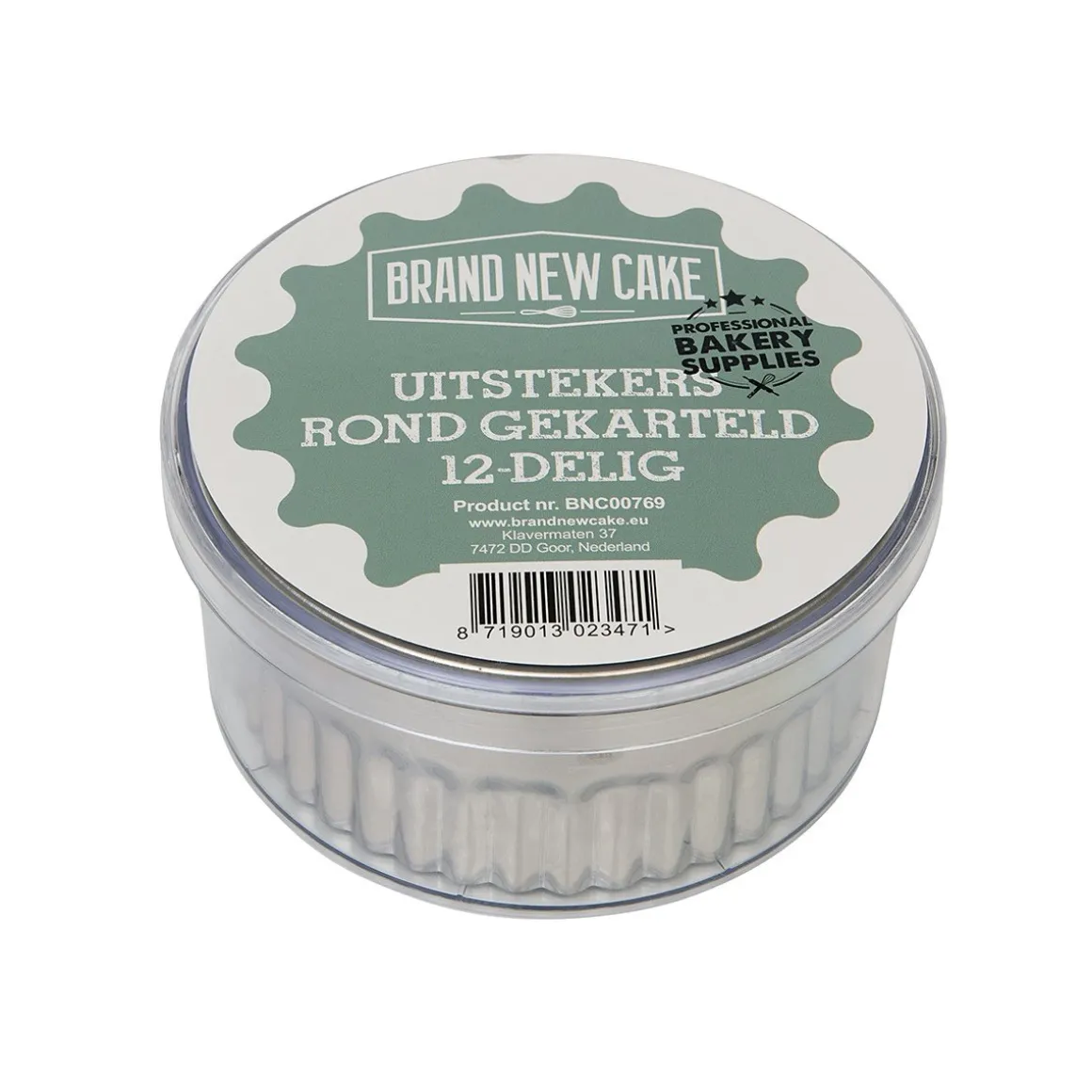 BrandNewCake Uitstekers Rond Gekarteld 12-delig