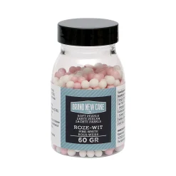 BrandNewCake Zachte Parels Roze/Wit 60gr.