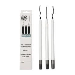 BrandNewCake Zwarte Stiften eetbare inkt set/3