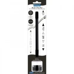 Brush and Fine pen PME navulbaar - zwart