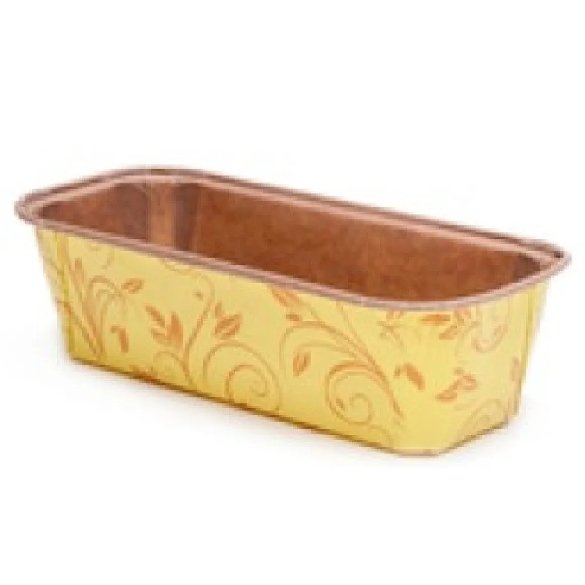 Cakevorm Karton 19,9x7,3x6,2cm Geel (per stuk)