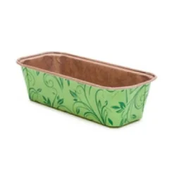 Cakevorm Karton 19,9x7,3x6,2cm Groen (per stuk)