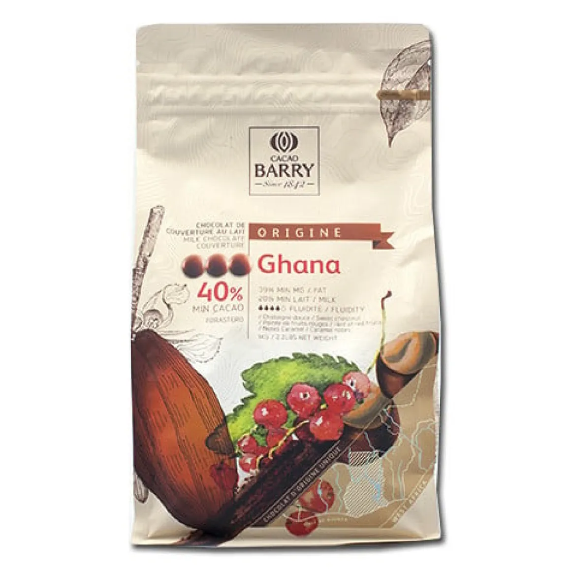 Callebaut Chocolade Callets Melk Ghana (40%) 1kg