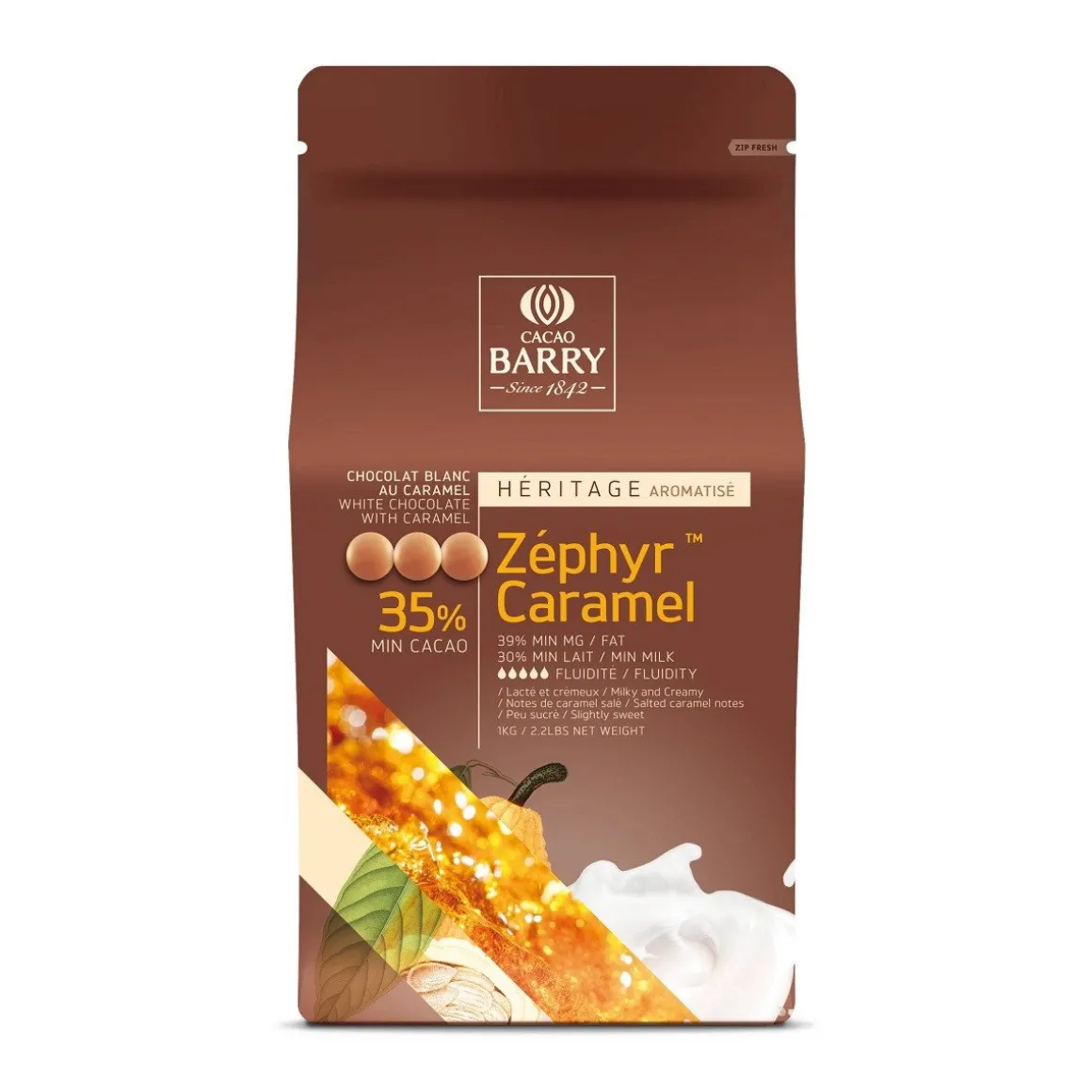 Callebaut Chocolade Callets Wit-Caramel Zéphyr 2,5kg