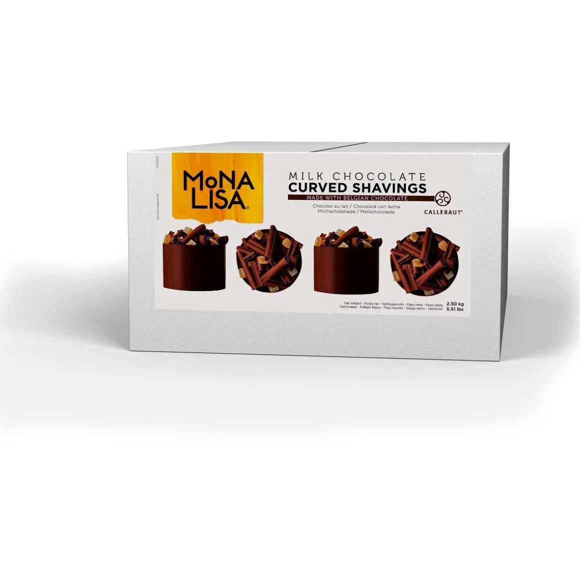 Callebaut Chocolade Curved Schaafsel Melk 2,5kg