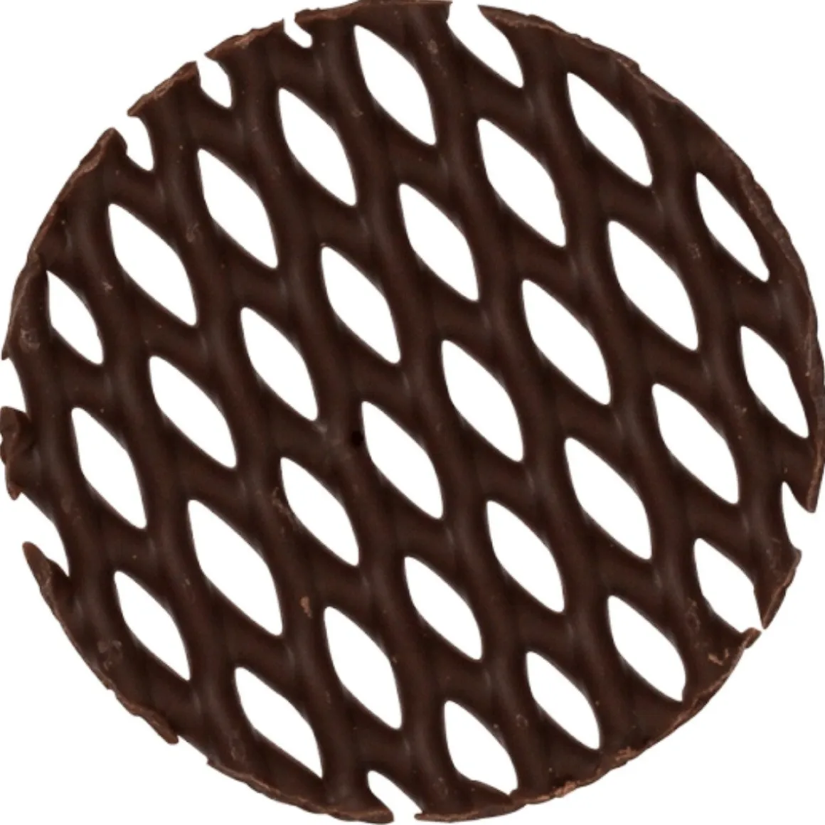 Callebaut Chocoladedecoratie Raster Rond Ø5cm 195st.