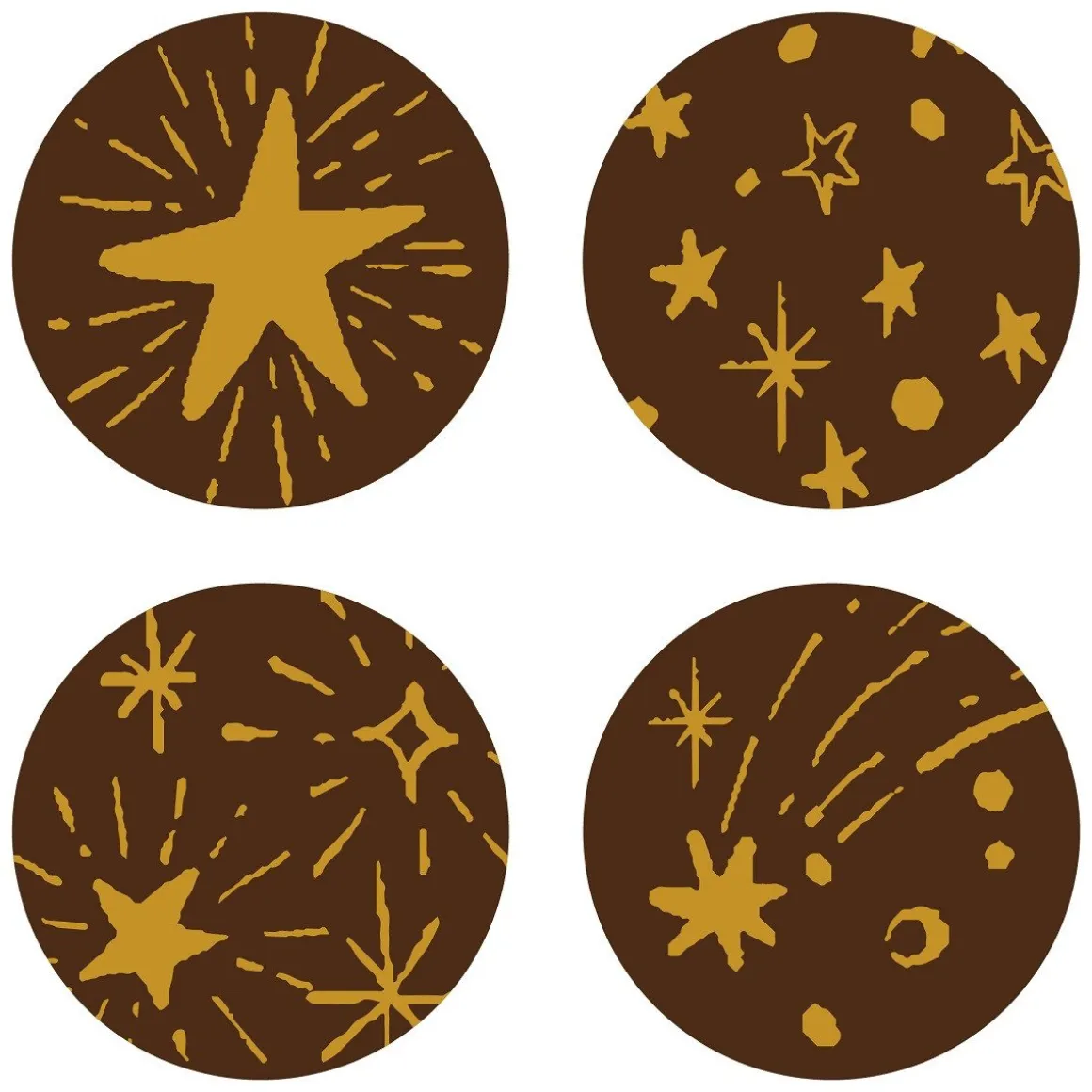 Callebaut Chocoladedecoratie Sterren Rond 432st