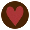 Callebaut Chocoladedecoratie Munt met Hart 280st.**