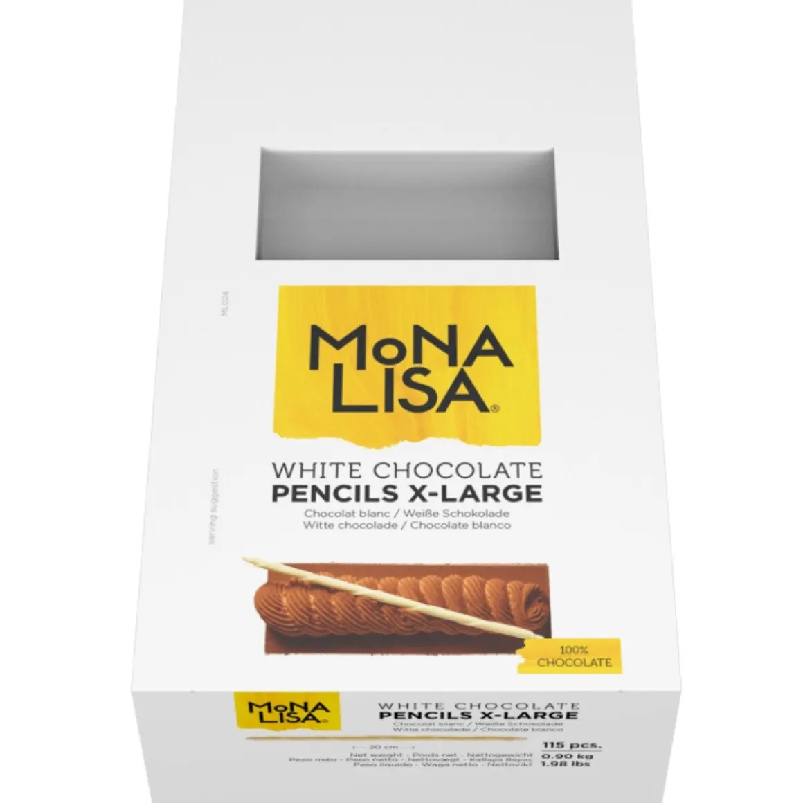 Callebaut Chocoladedecoratie Pencil XL Wit 115st.**
