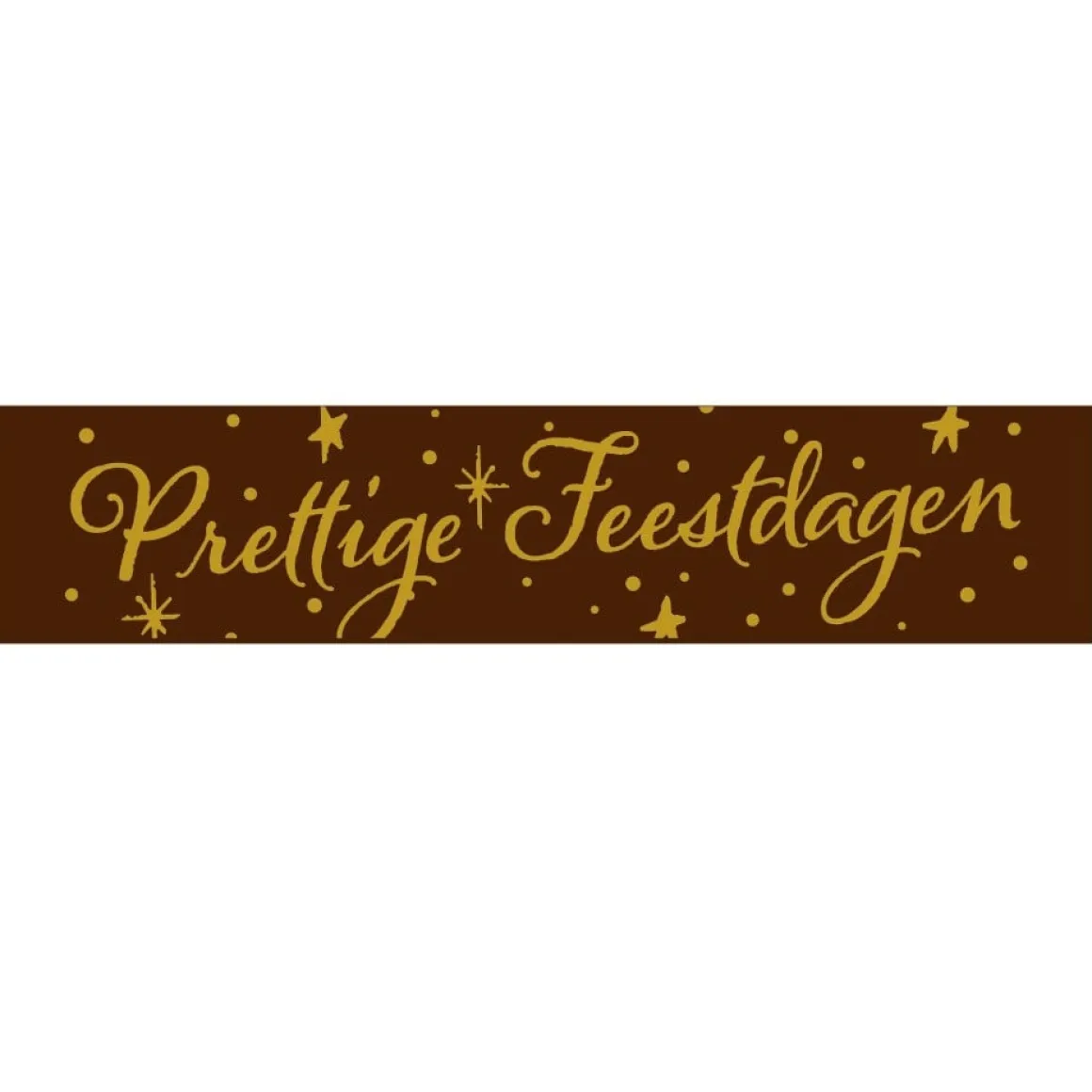 Callebaut Chocoladedecoratie Prettige Feestdagen Strip 160st