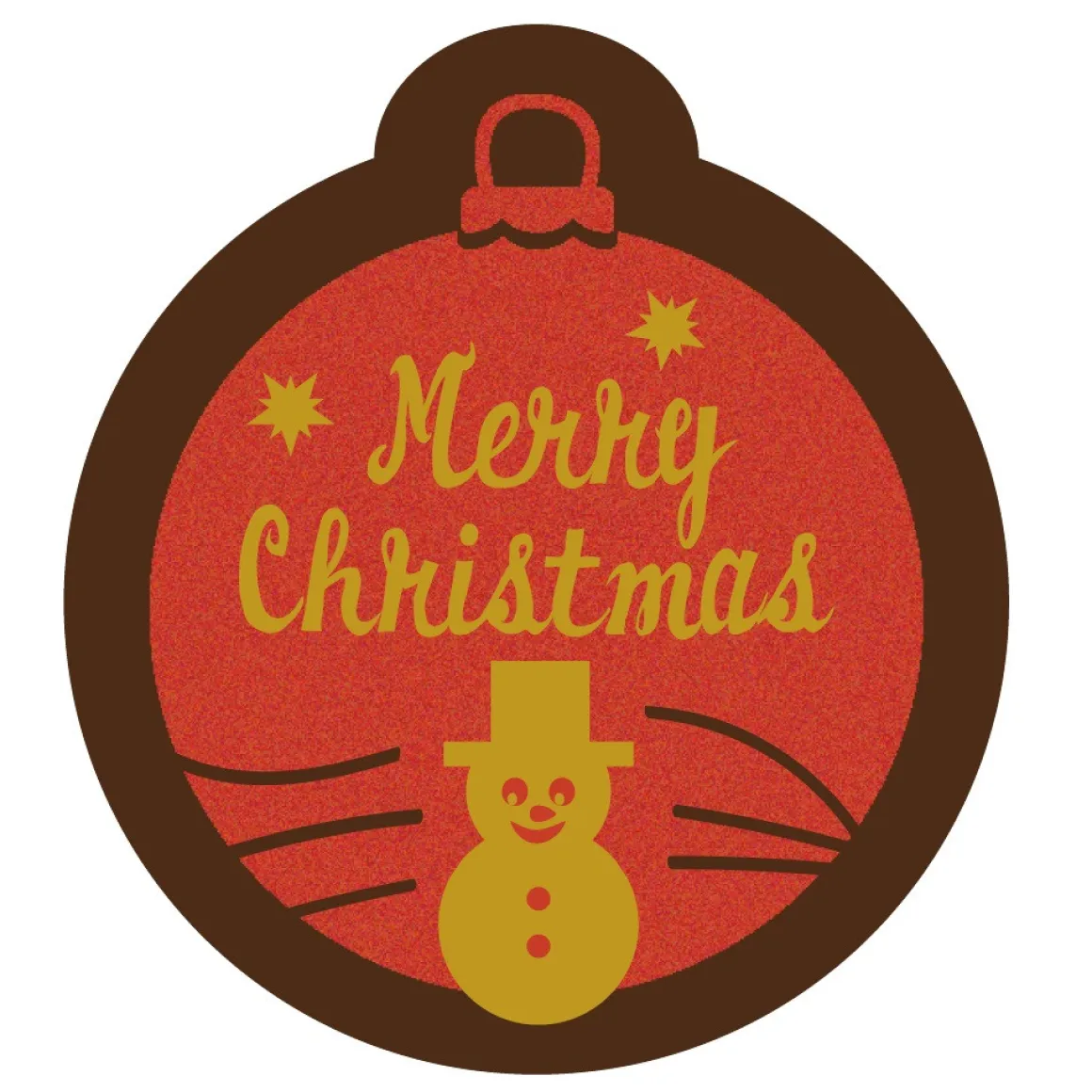 Callebaut Chocoladedecoratie Merry Christmas Kerstbal 252s**