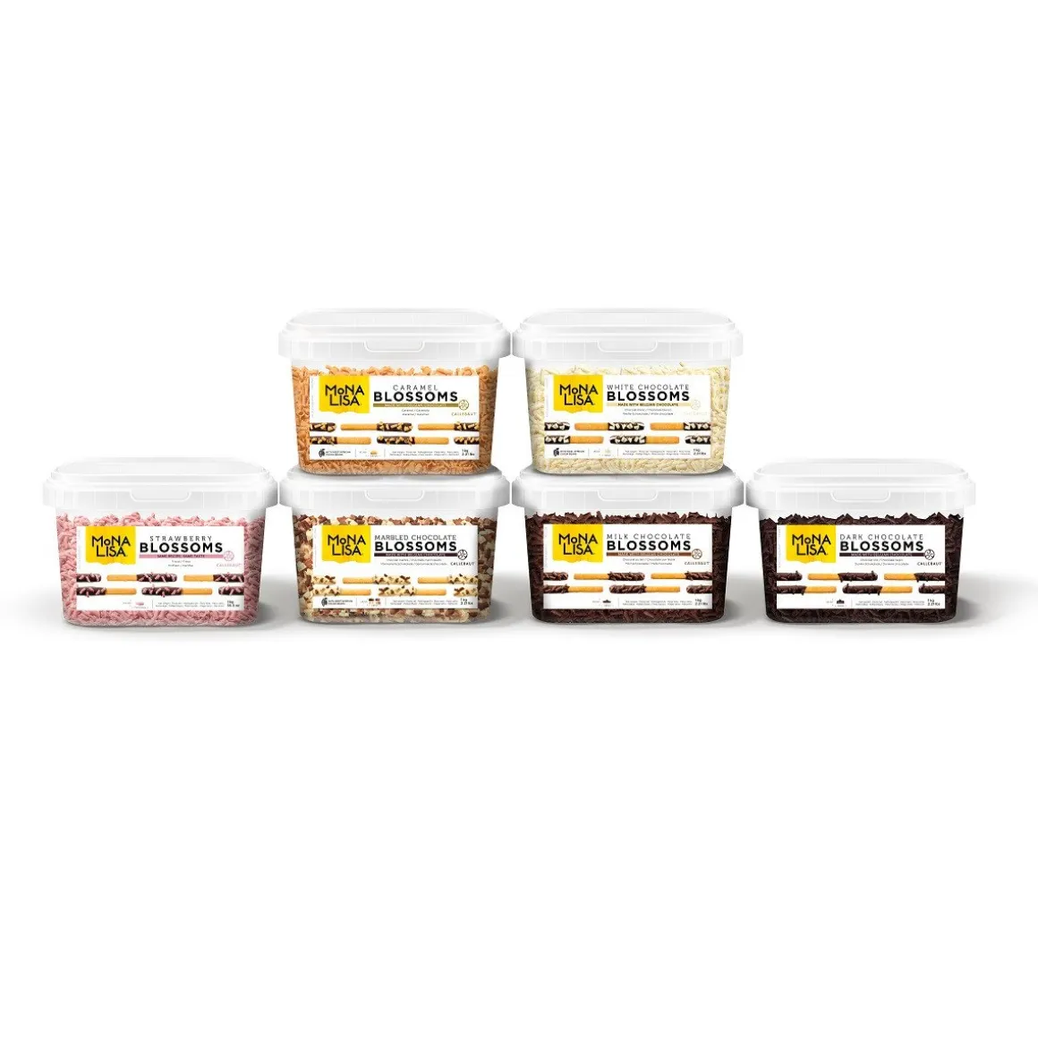 Callebaut Chocoladekrullen klein Wit 1kg