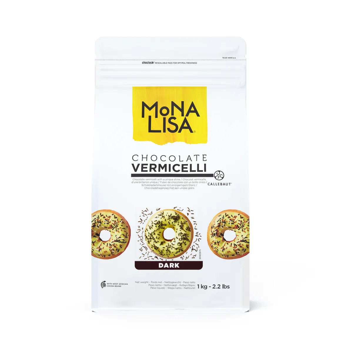 Callebaut Chocolade Vermicelli Puur 1kg