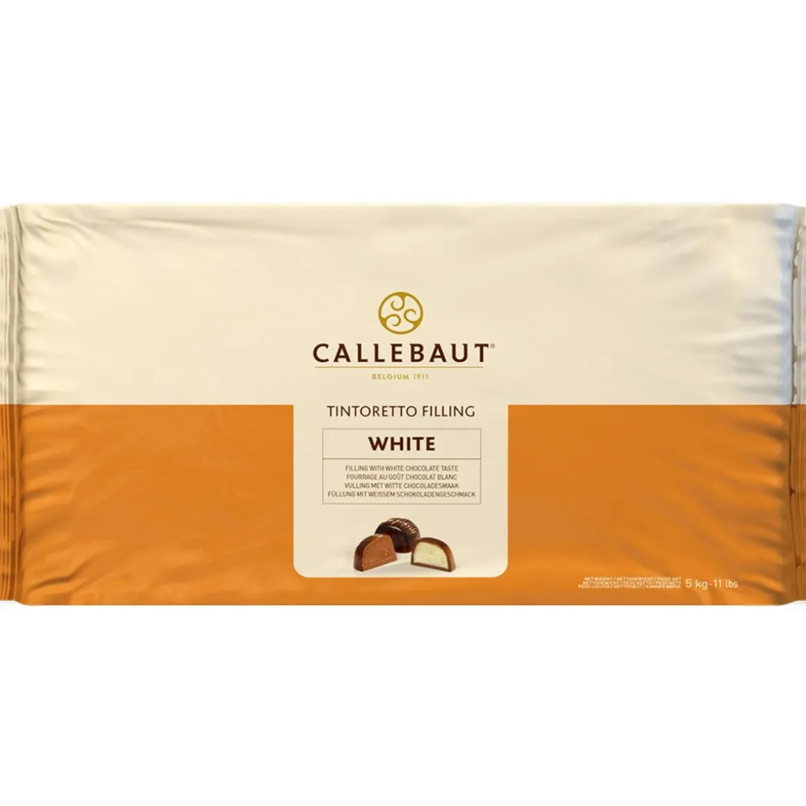 Callebaut Chocoladevulling Blok Wit 5kg