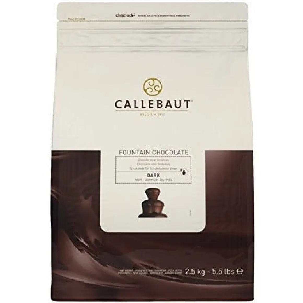 Callebaut Fontein chocolade Puur 2,5 kg
