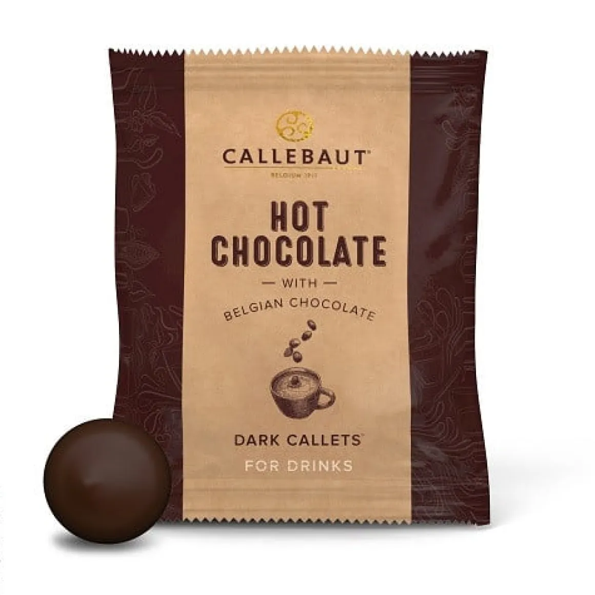 Callebaut Hot Chocolate callets Puur 35 gram (25x)