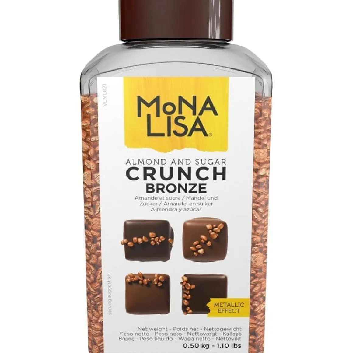 Callebaut Marsepein Crunch Brons 500 gram
