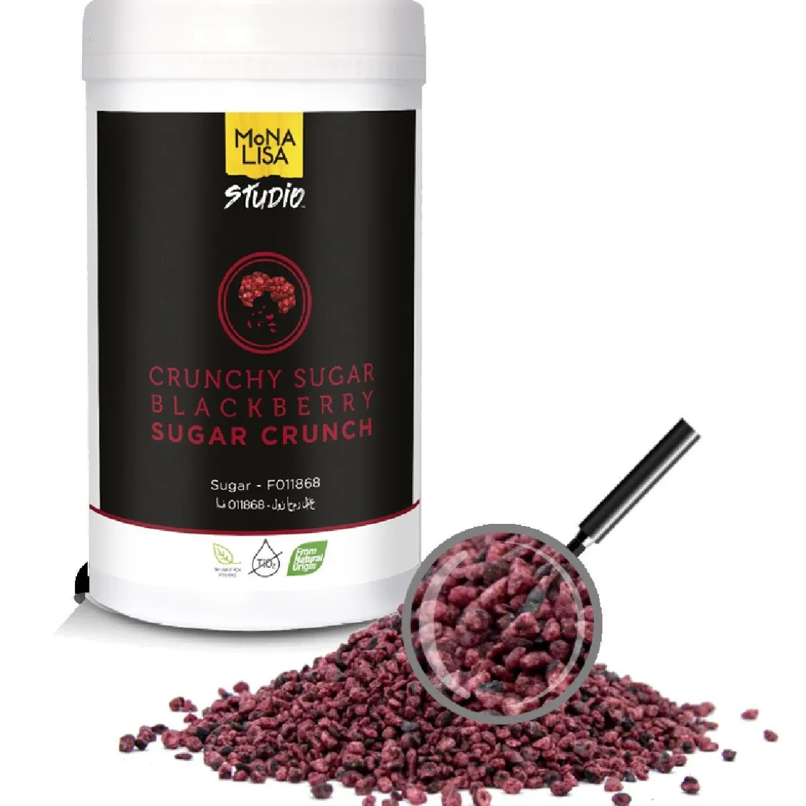 Callebaut Suiker Crunch Braam 350g**