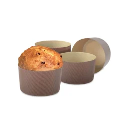 Canasta/Panettone Bakvorm Ø15x11(h) cm 5 stuks