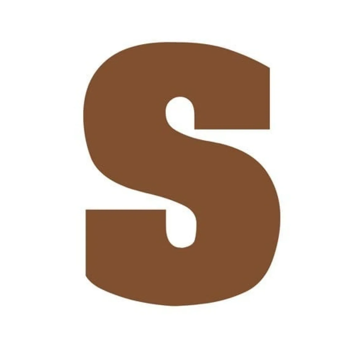 Chocoladebloklettervorm 100 gr. Letter S