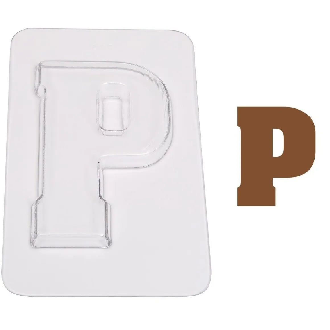 Chocoladebloklettervorm 200 gr. Letter P