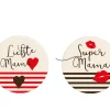 Chocoladedecoratie Liefste Mama Rond Ø3cm 54st.